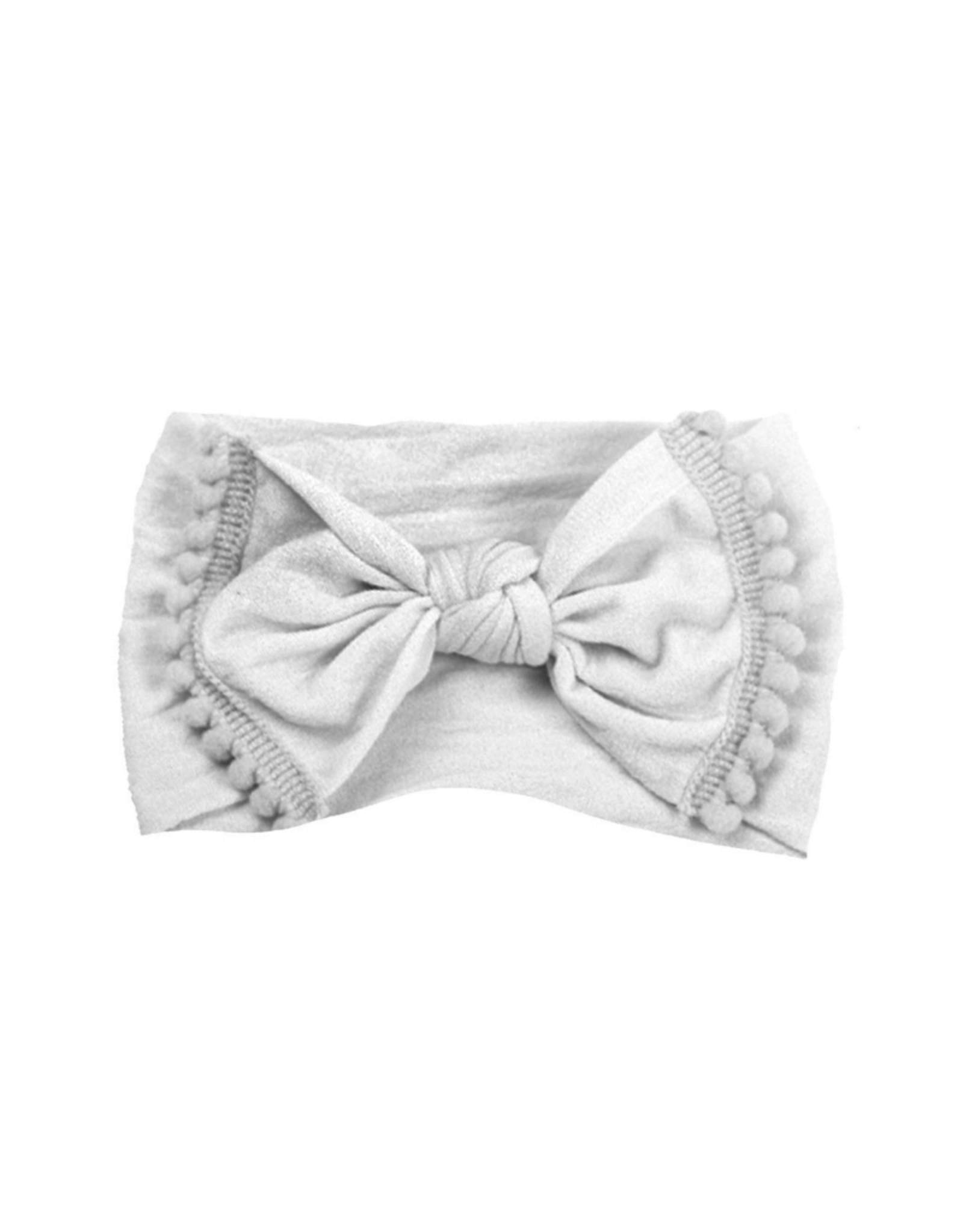 Emerson and Friends Pom Pom Headband A-707 White