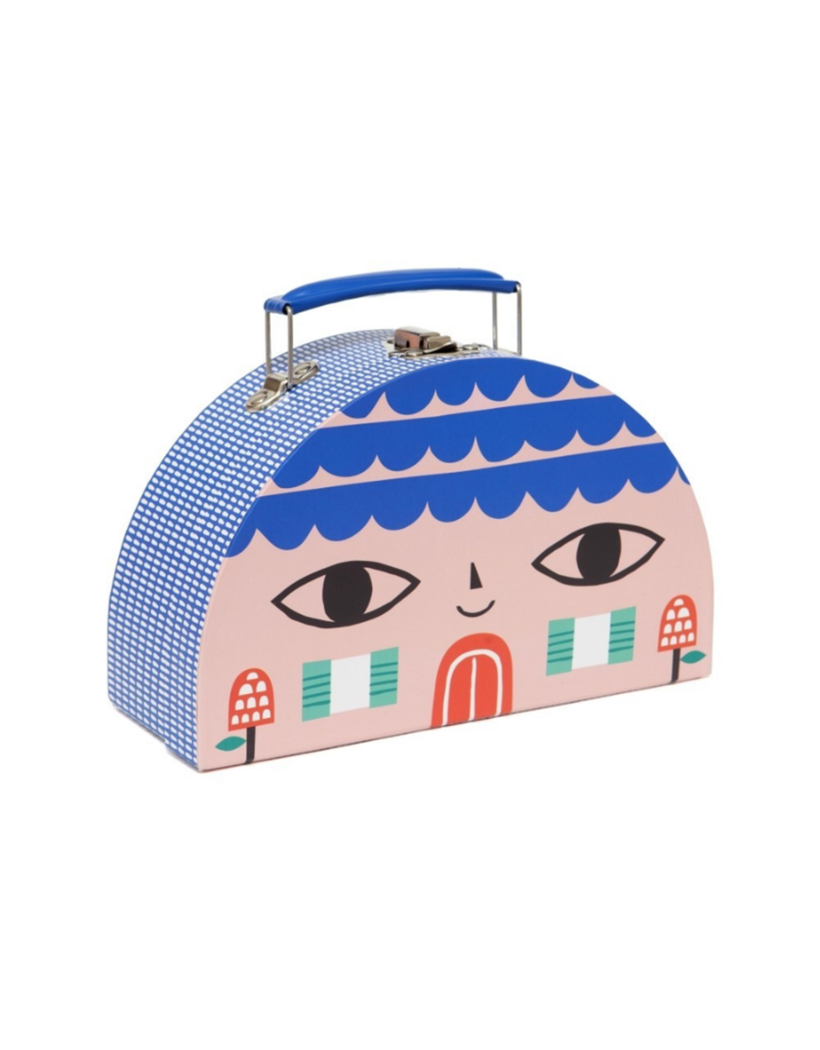 Double Face Suitcase: Little House & Bird