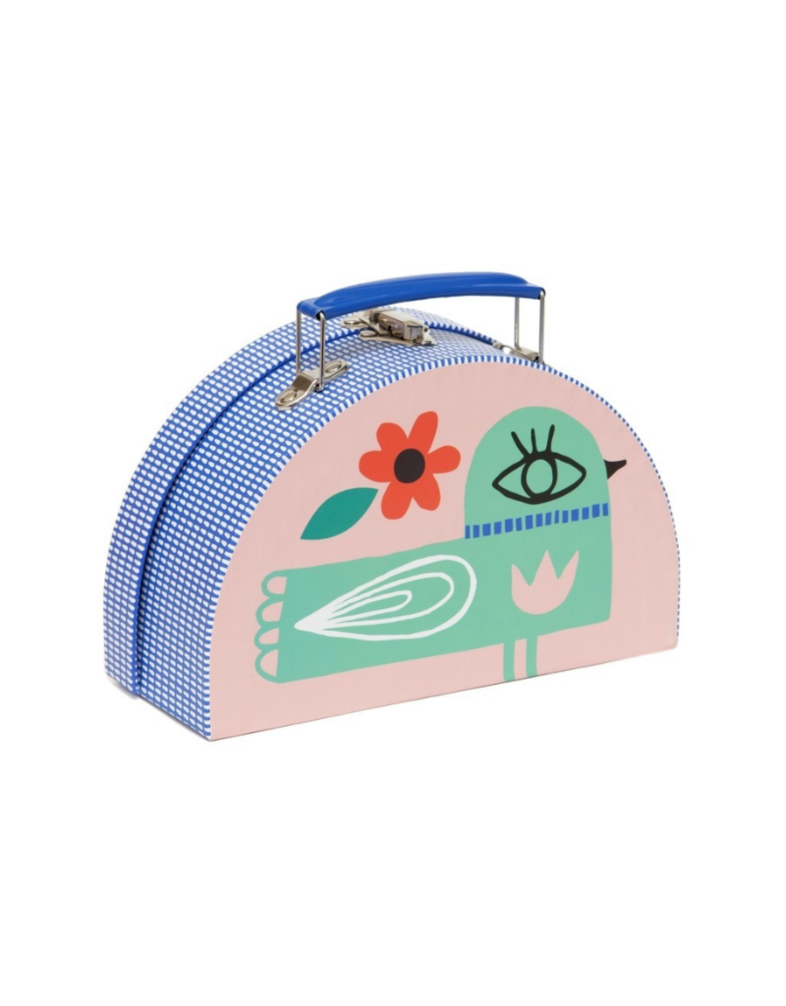 Double Face Suitcase: Little House & Bird