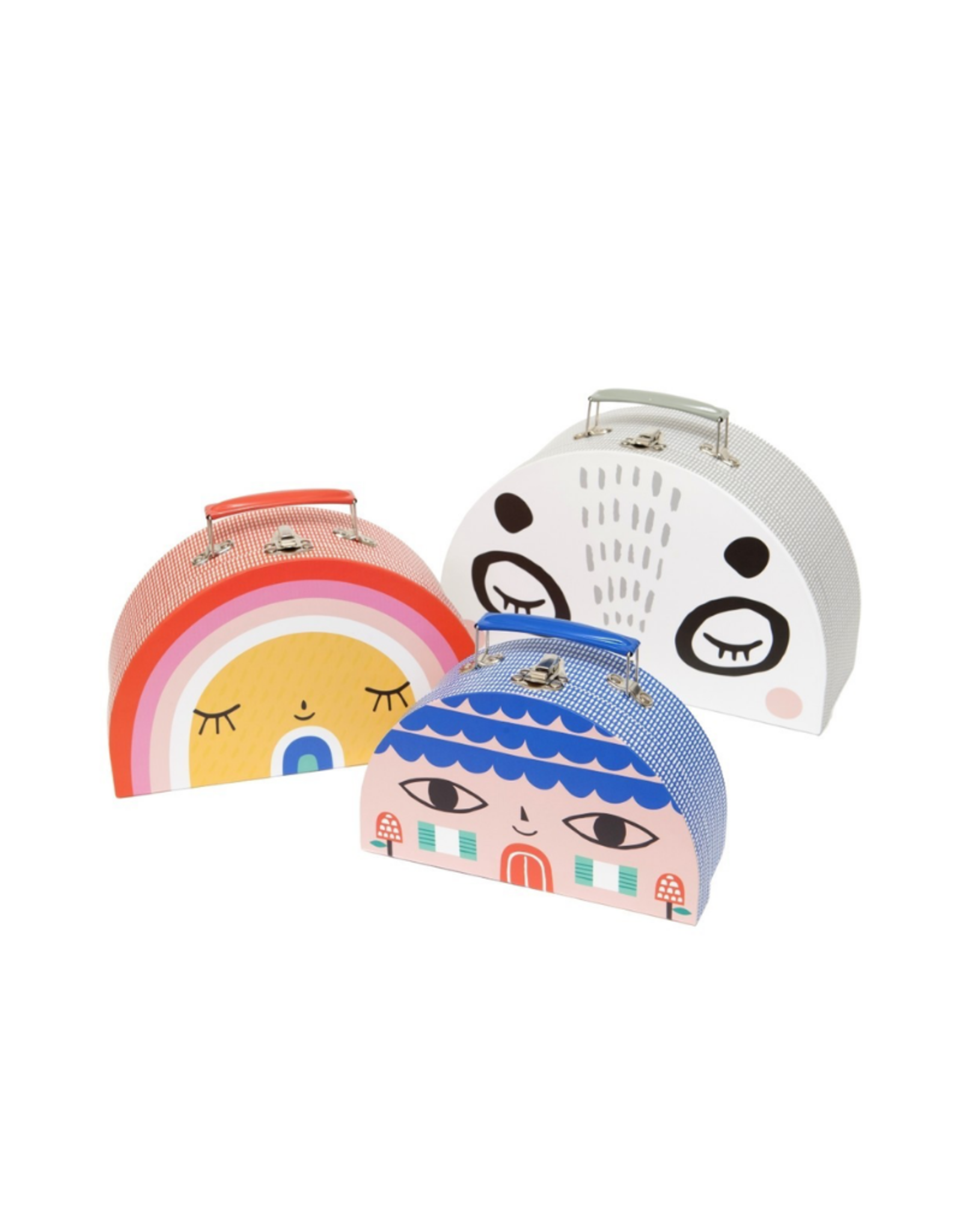 Double Face Suitcase: Little House & Bird