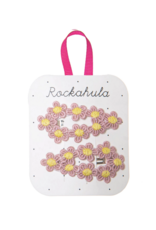 Crochet Flower Clips - Pink