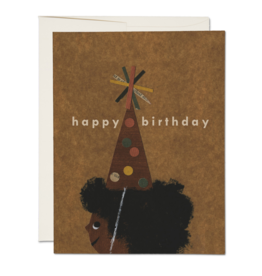 Afro Birthday Card