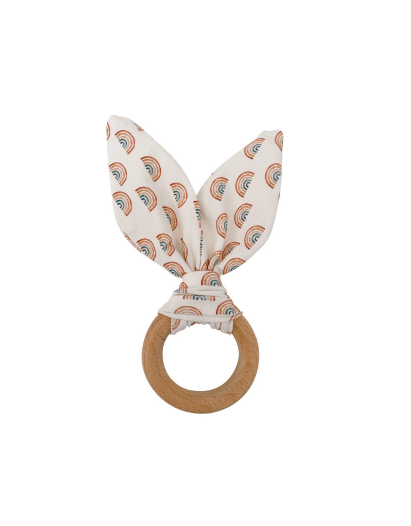 Crinkle bunny Ears Teether - Rainbow