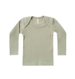 Ribbed Longsleeve Lap Tee