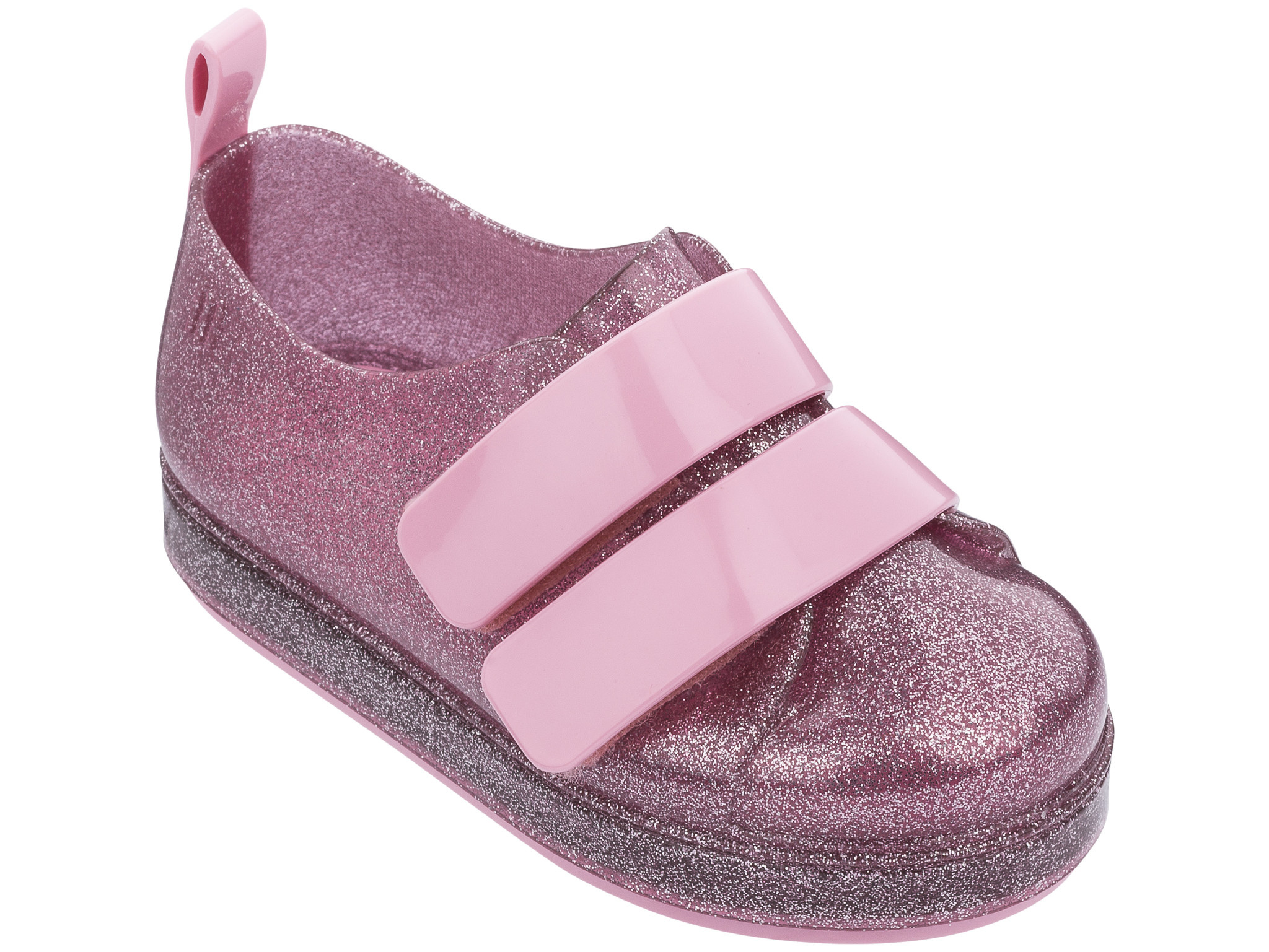 Mini Melissa Pink Glitter Go Sneaker Mini Melissa Pink Glitter Go Sneaker