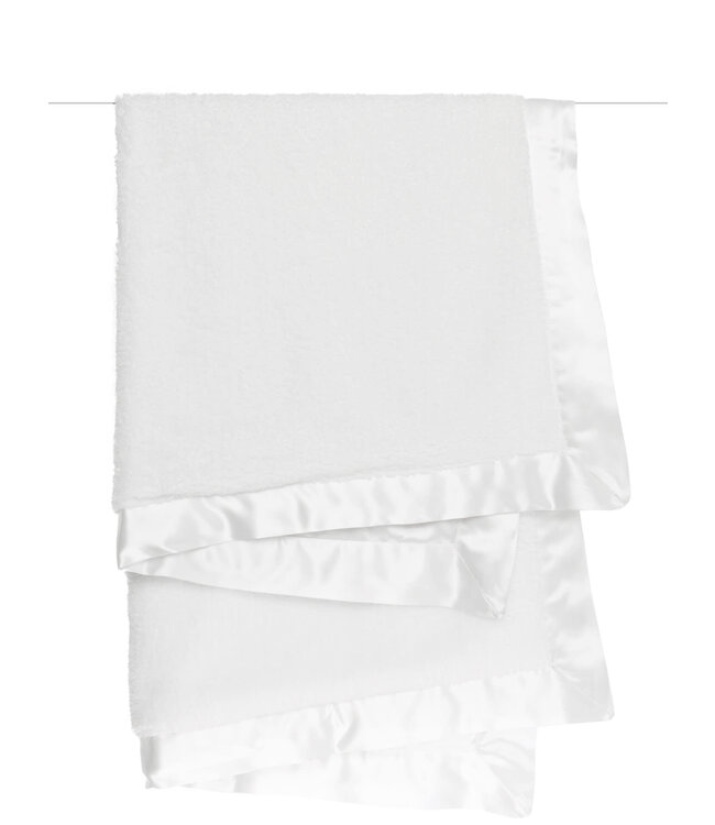 Little Giraffe Chenille Satin Blanket