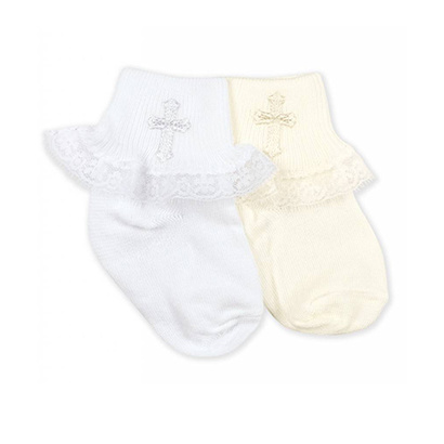 Jefferies Socks Ruffled Christening Sock Jefferies Socks Ruffled Christening Sock