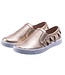 Elephantito Gold Ruffled Slip-On Sneaker