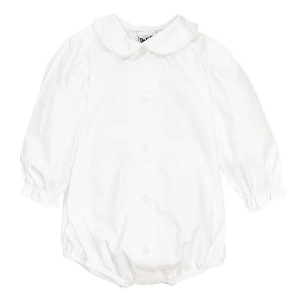 Bailey Boys Girls Long Sleeve Piped Blouse with Snap