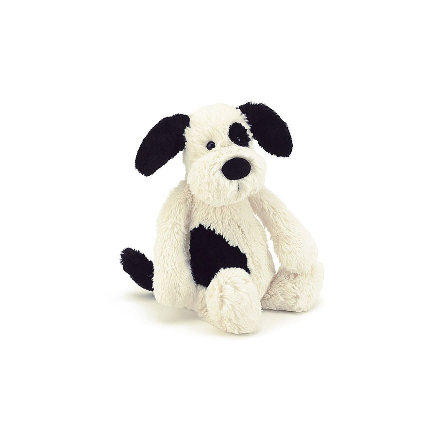 Jellycat Bashful Black/Cream Puppy small