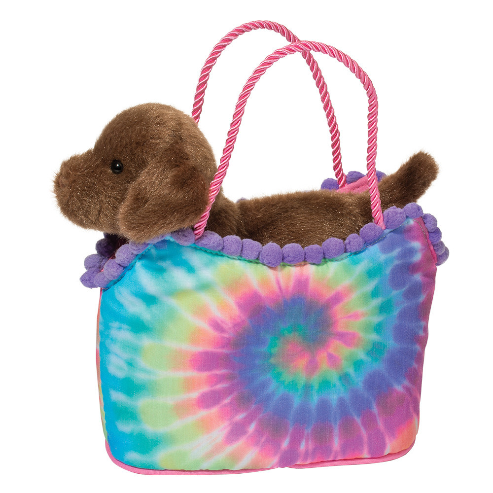 Douglas Chocolate Lab Tie Dye Sak