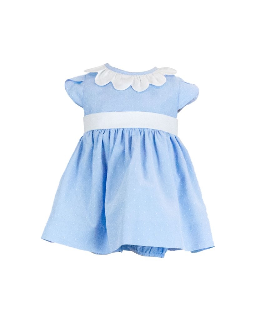 Florence Eiseman Blue Dot Petal Dress Florence Eiseman Blue Dot Petal Dress