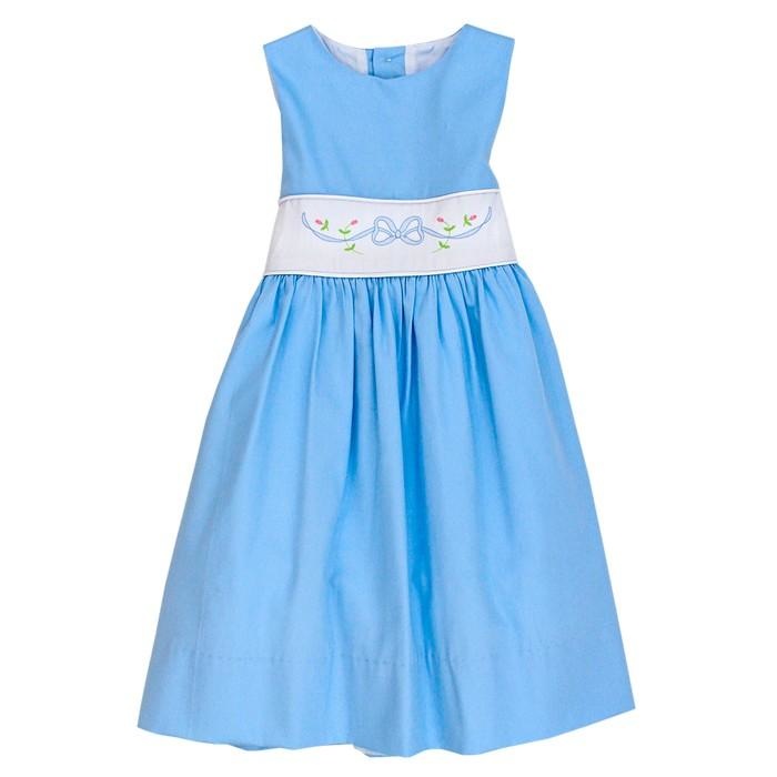 Bailey Boys Blue Bonnet Dress