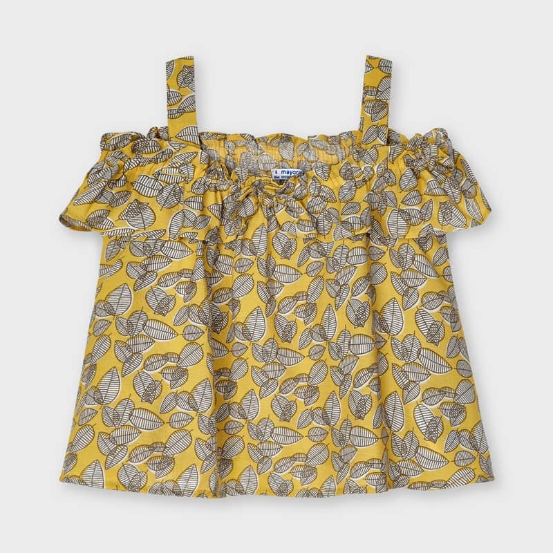Mayoral Strappy Mustard Blouse Mayoral Strappy Mustard Blouse