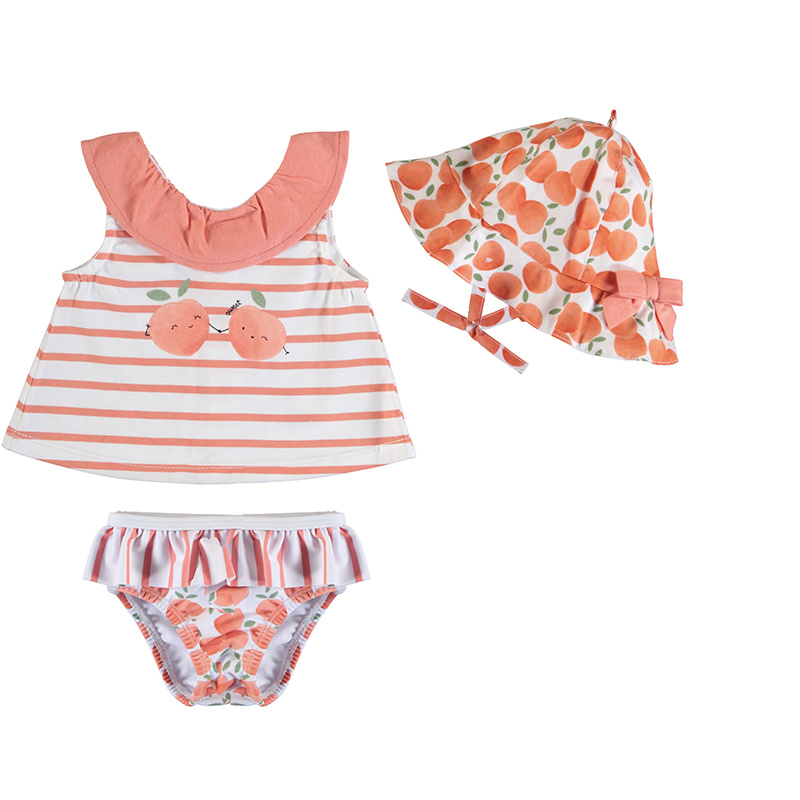 Mayoral Peach Bathing Suit Set