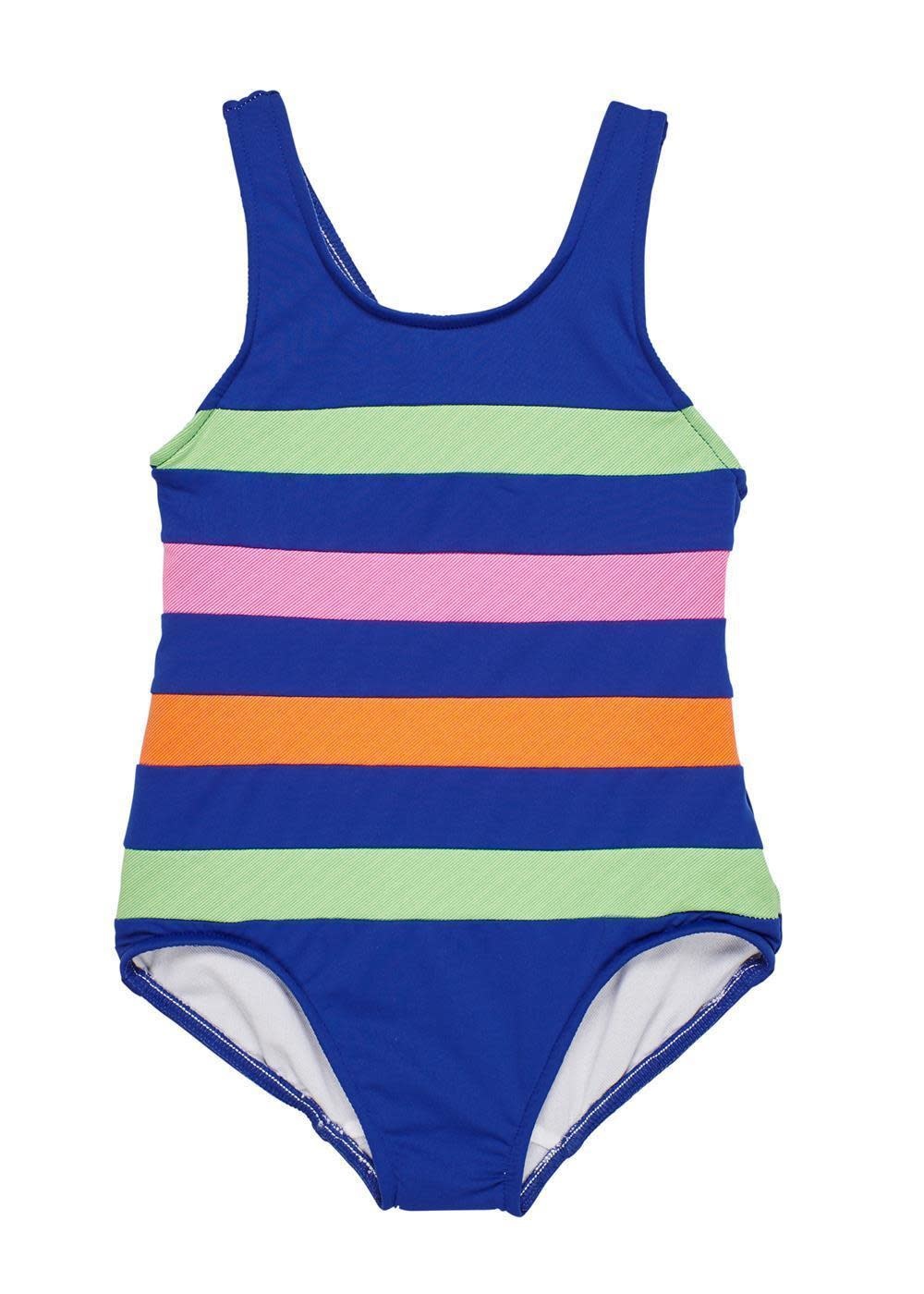 Florence Eiseman Navy Color Block Swimsuit Florence Eiseman Navy Color Block Swimsuit