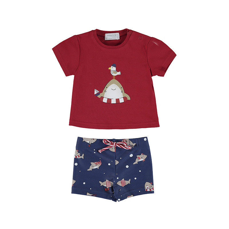 Mayoral Shark Bathing Suit Set