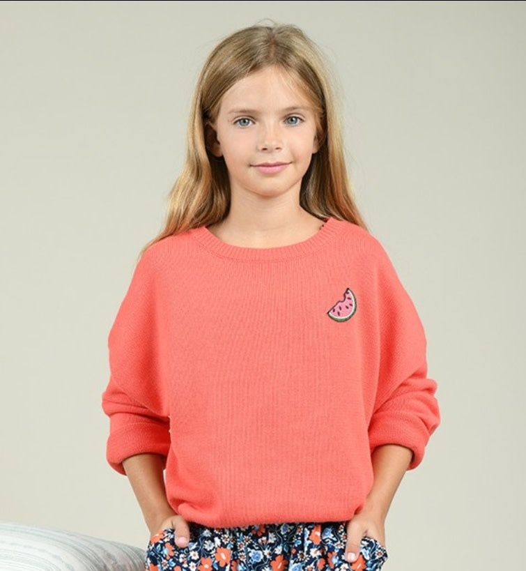 Mini Molly Watermelon Summer Sweater