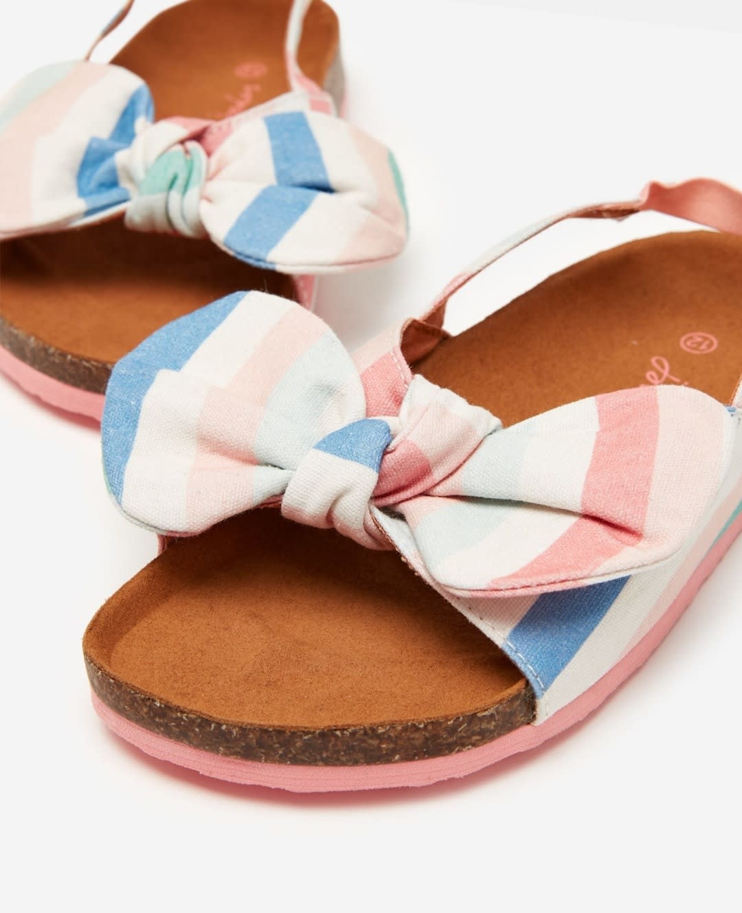 Joules Stripe Bow Bayside Sandal