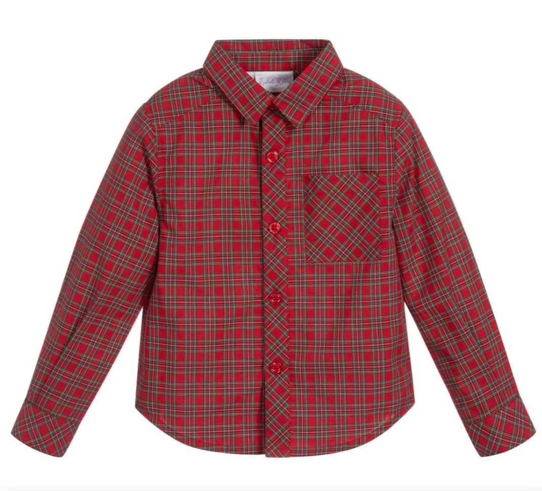 Rachel Riley Tartan Button Down Shirt