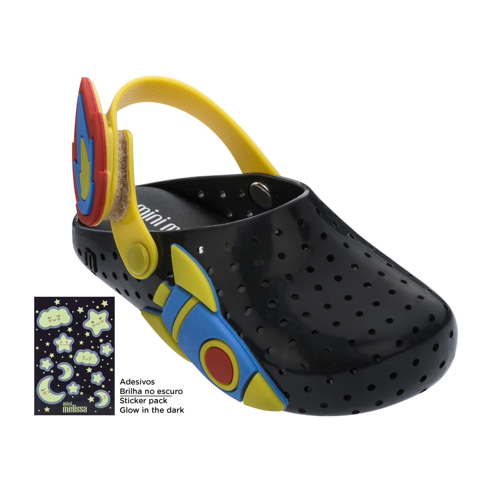 Mini Melissa Black/Yellow Sandal