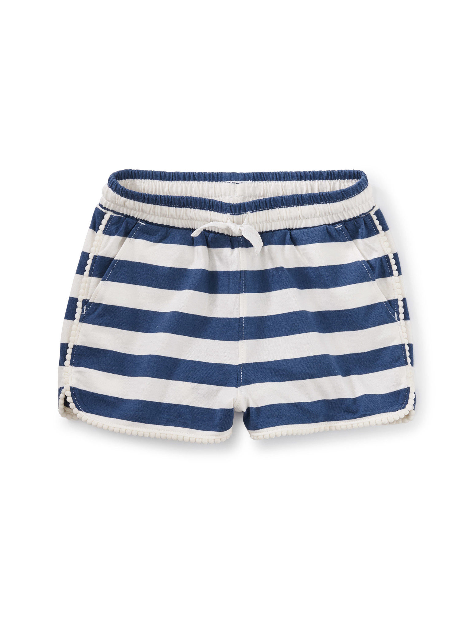 Tea Collection Cobalt Striped Pom Shorts Tea Collection Cobalt Striped Pom Shorts
