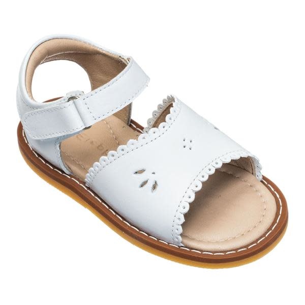 Elephantito White Scallop Sandal