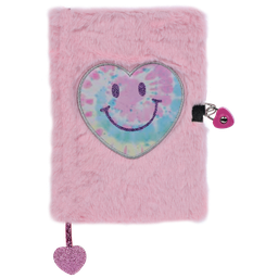 Iscream Heart Tie Dye Furry Journal Iscream Heart Tie Dye Furry Journal