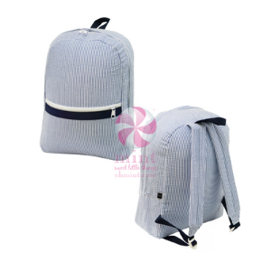 Mint Medium Seersucker Backpack