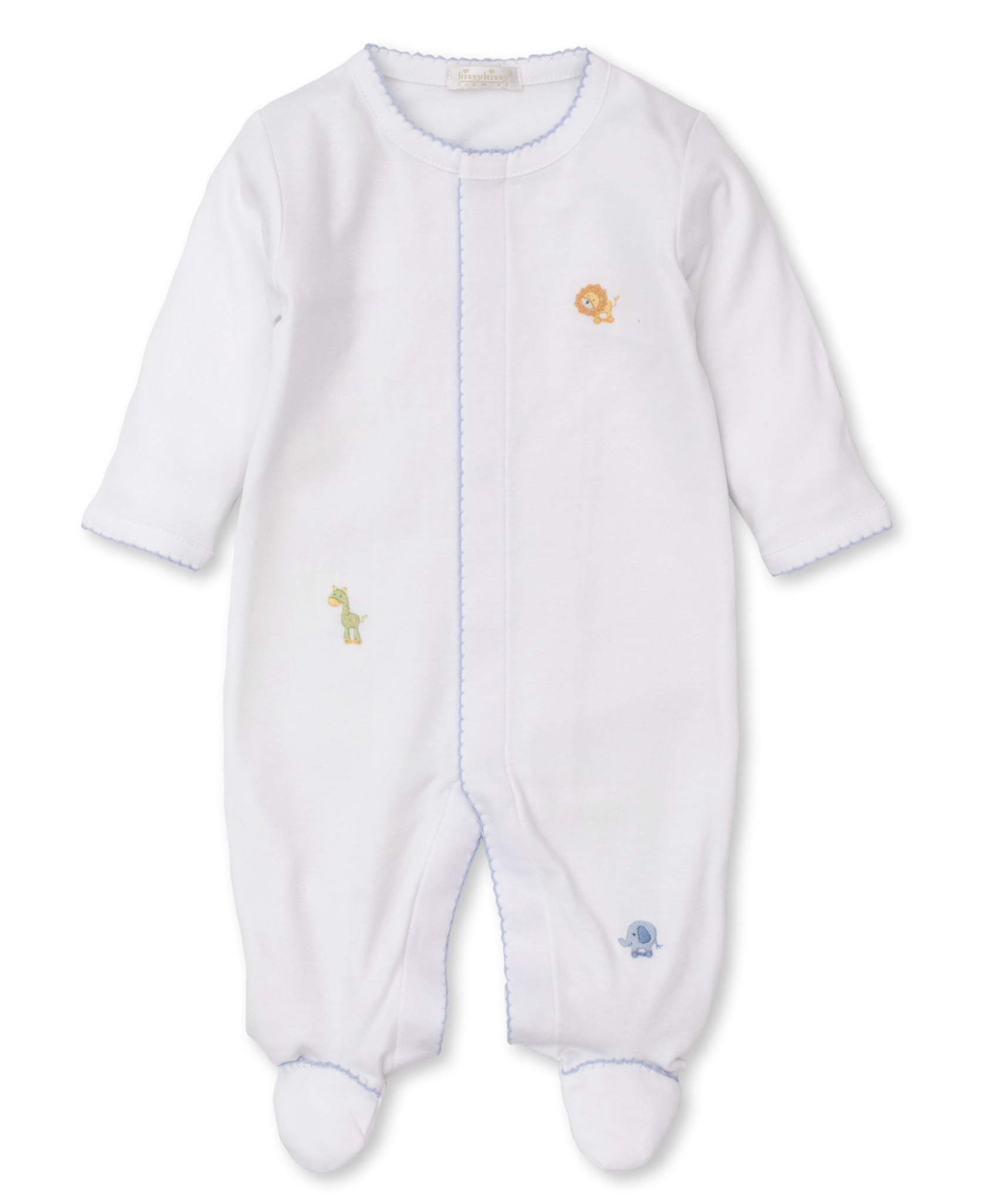 Kissy Kissy Blue Jungle Joy Footie Kissy Kissy Blue Jungle Joy Footie