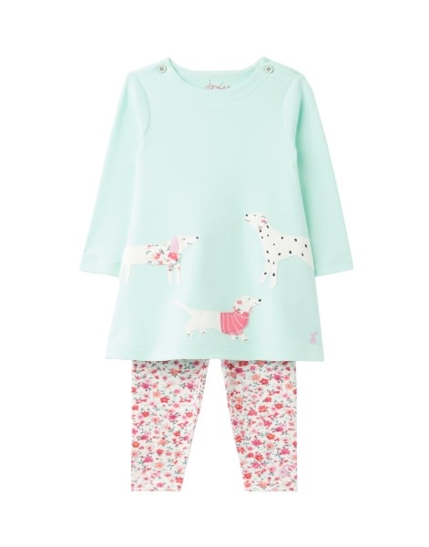 Joules Christina Puppy Dress Set Joules Christina Puppy Dress Set