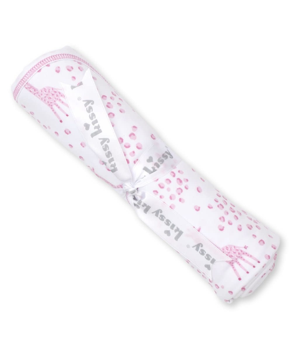 Kissy Kissy Pink Speckled Giraffe Burp Cloth Kissy Kissy Pink Speckled Giraffe Burp Cloth