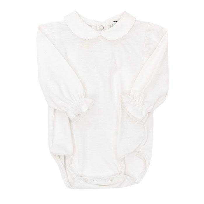 Bailey Boys Girls Knit L/S Collared Onesie