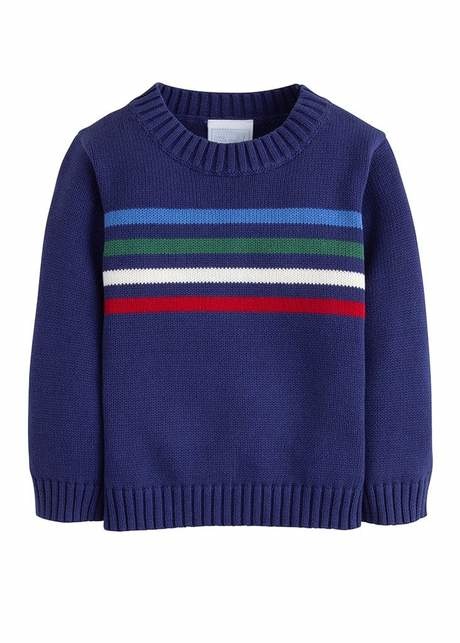Little English Multi Stripe Intarsia Sweater