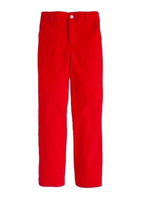 Little English Red Cord Skinny Pant