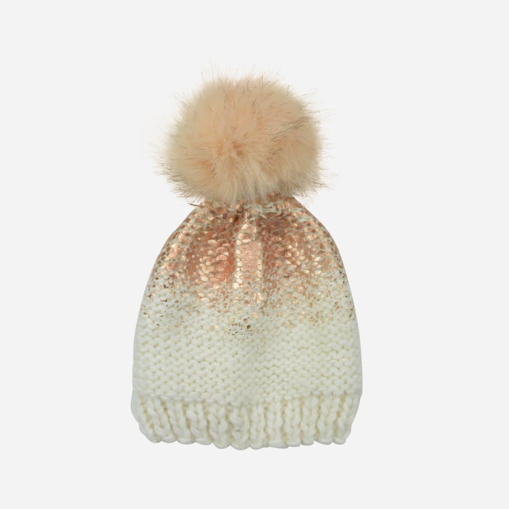 The Blueberry Hill Pearl Metallic Pom Hat