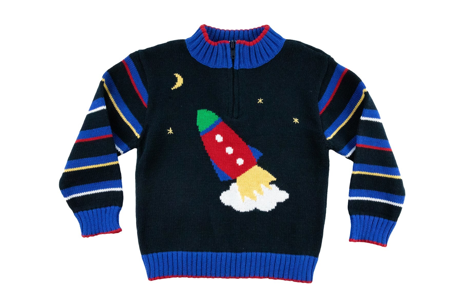 Florence Eiseman Rocket Half Zip Sweater