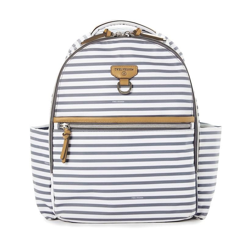 TWELVElittle Grey Stripe Midi-Go Backpack