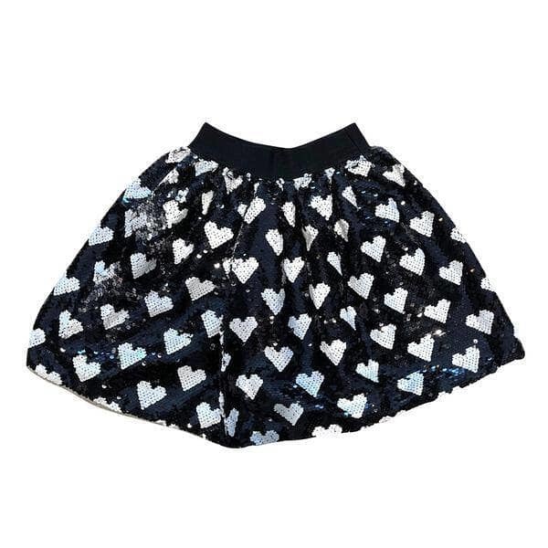Lola & the Boys Sequin Heart Skirt