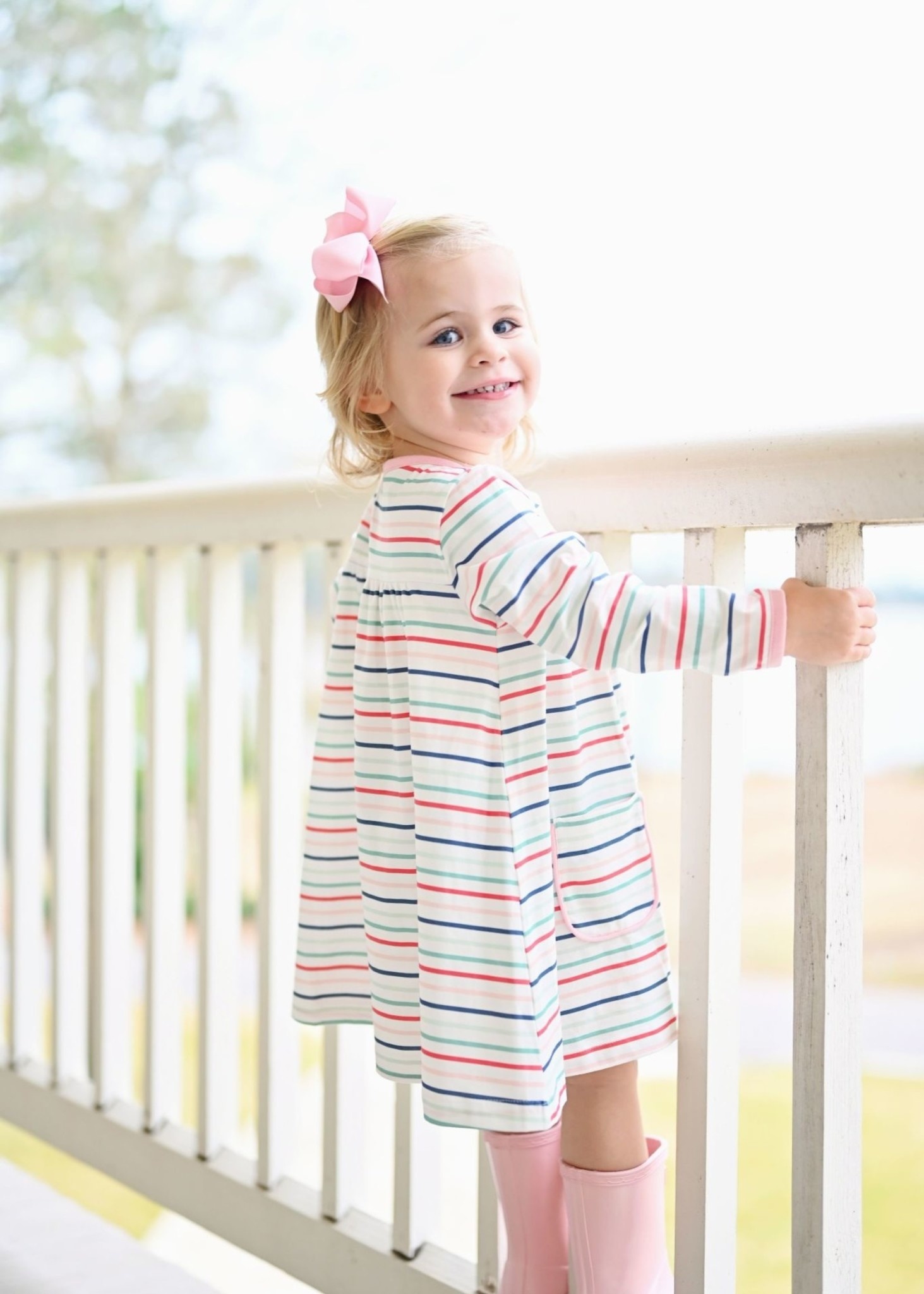 James and Lottie Stripe Lennon Dress