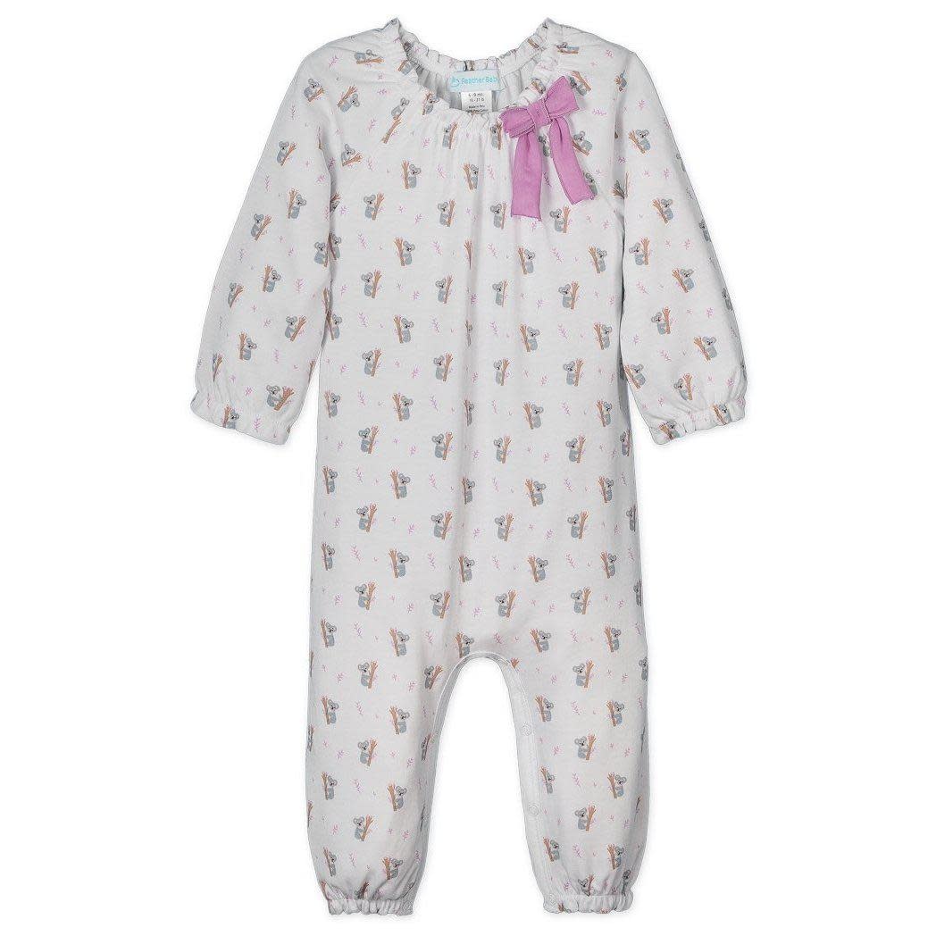 Feather Baby Koalas Bow Romper