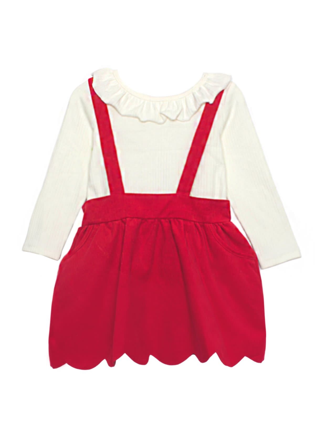 Isobella & Chloe Red Corduroy Skirt Set Isobella & Chloe Red Corduroy Skirt Set