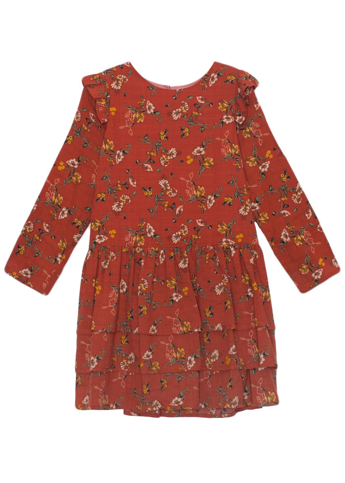 Mabel and Honey Orange Floral Woven Dress Mabel and Honey Orange Floral Woven Dress