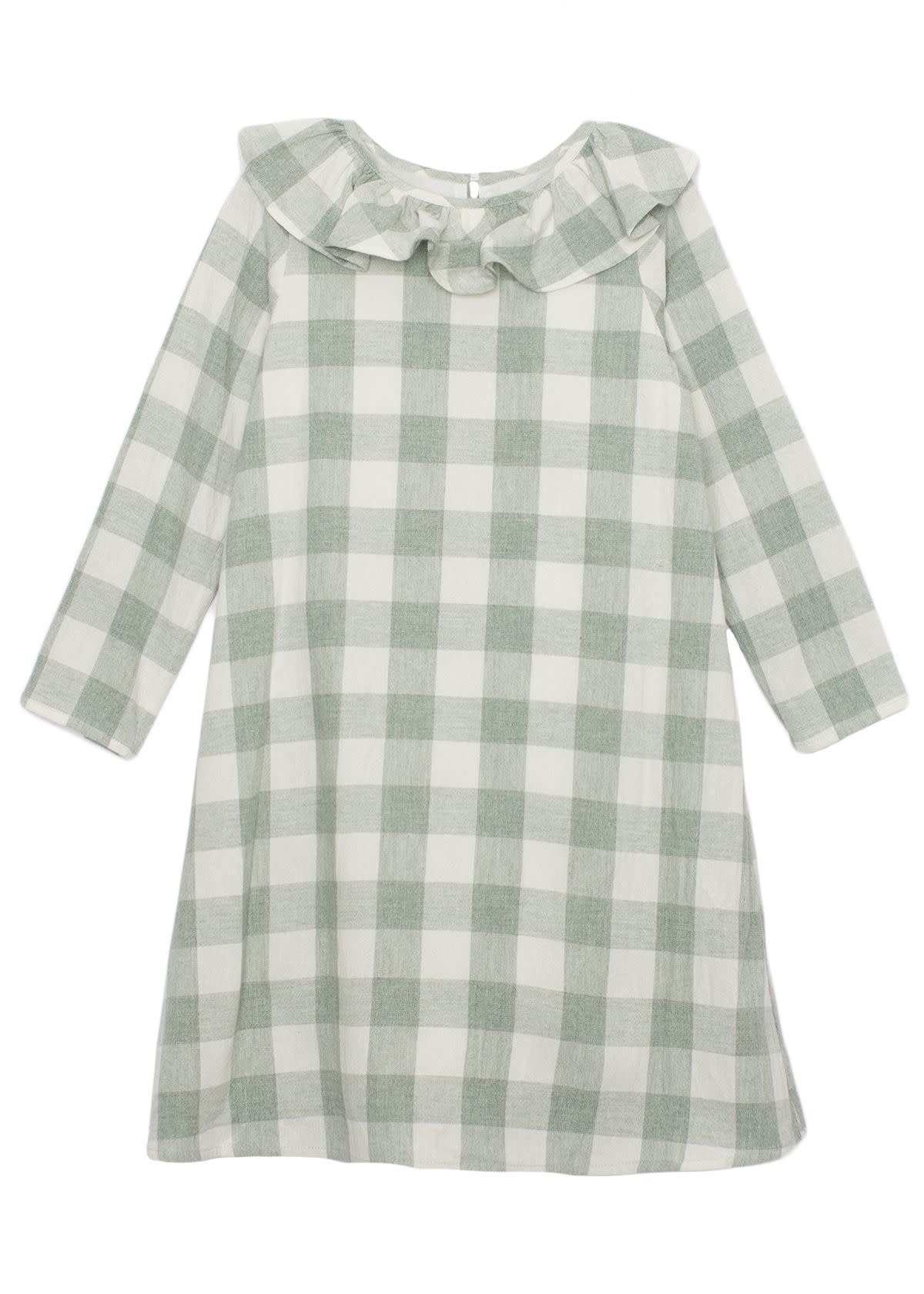 Mabel and Honey Meadow Plaid Woven Dress