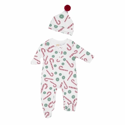 Petidoux Candy Cane Onesie/Hat