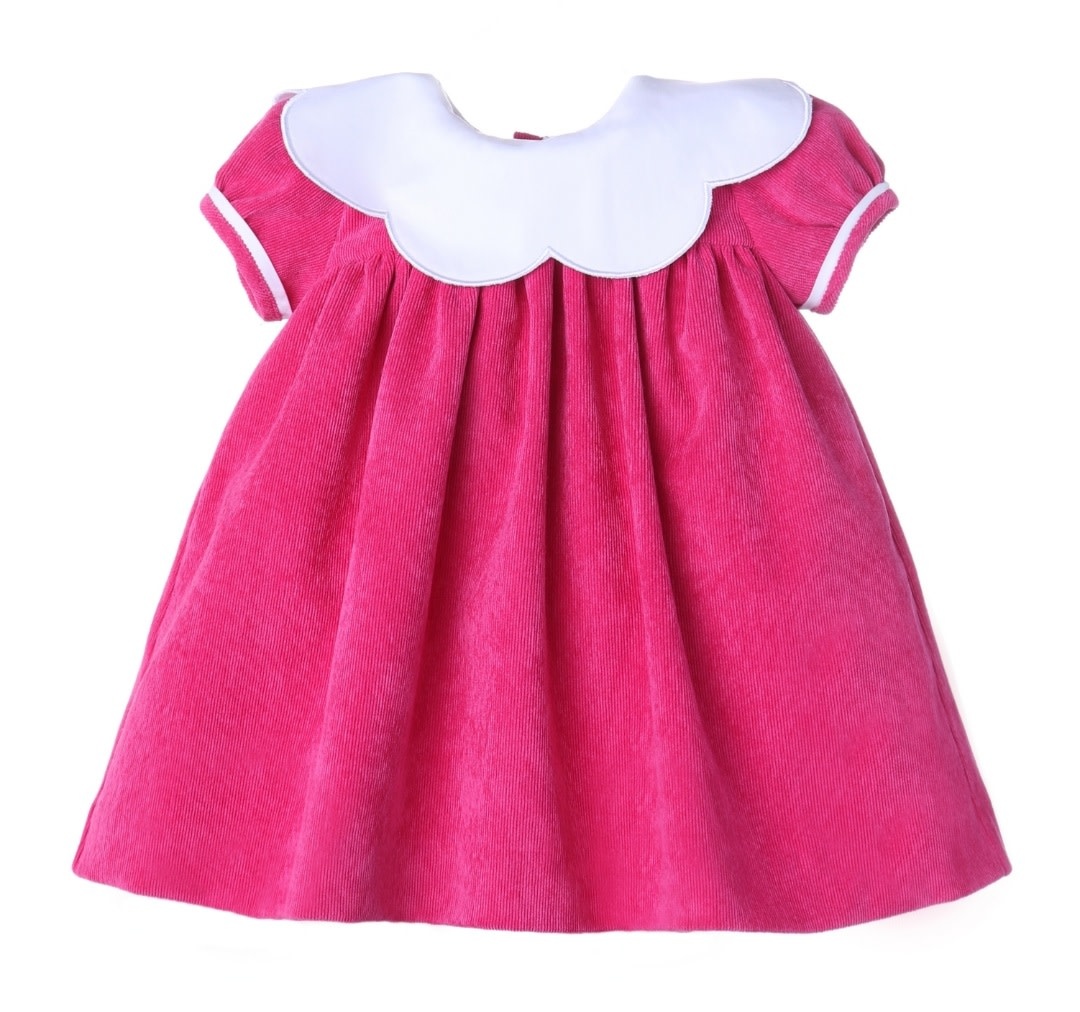 Sophie and Lucas Candy Cord Scallop Dress