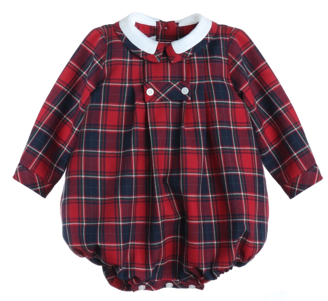 Sophie and Lucas McCallister Plaid Boy Bubble