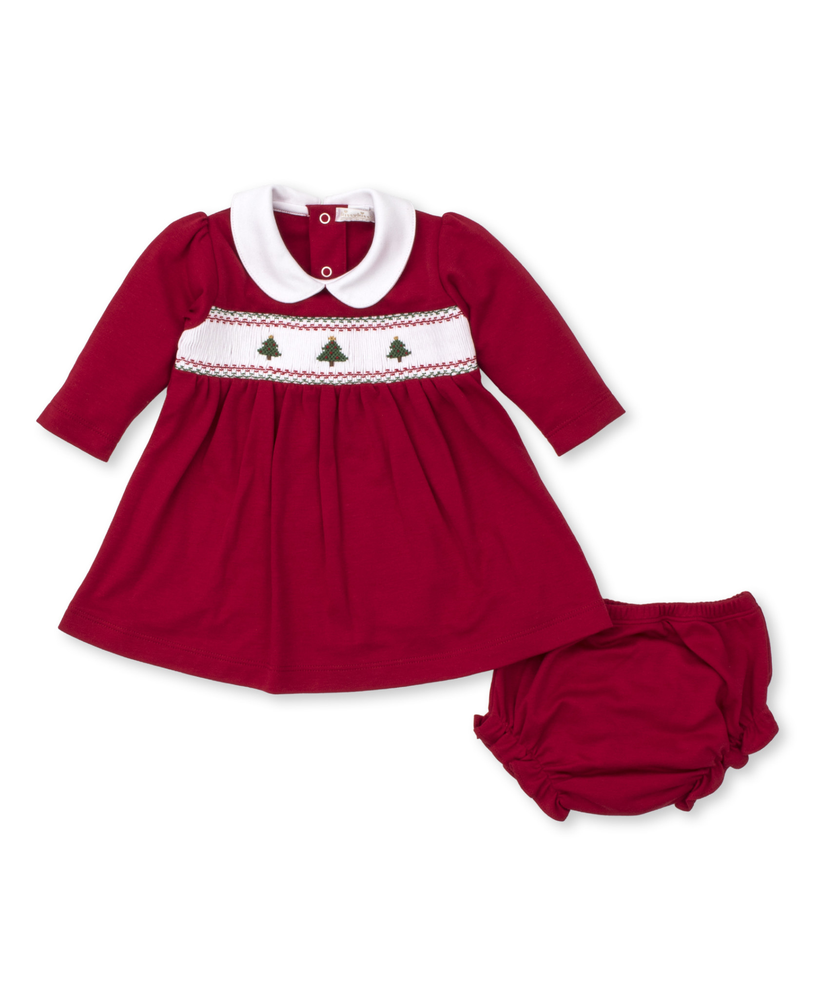 Kissy Kissy Holiday Smocked Dress Set Kissy Kissy Holiday Smocked Dress Set