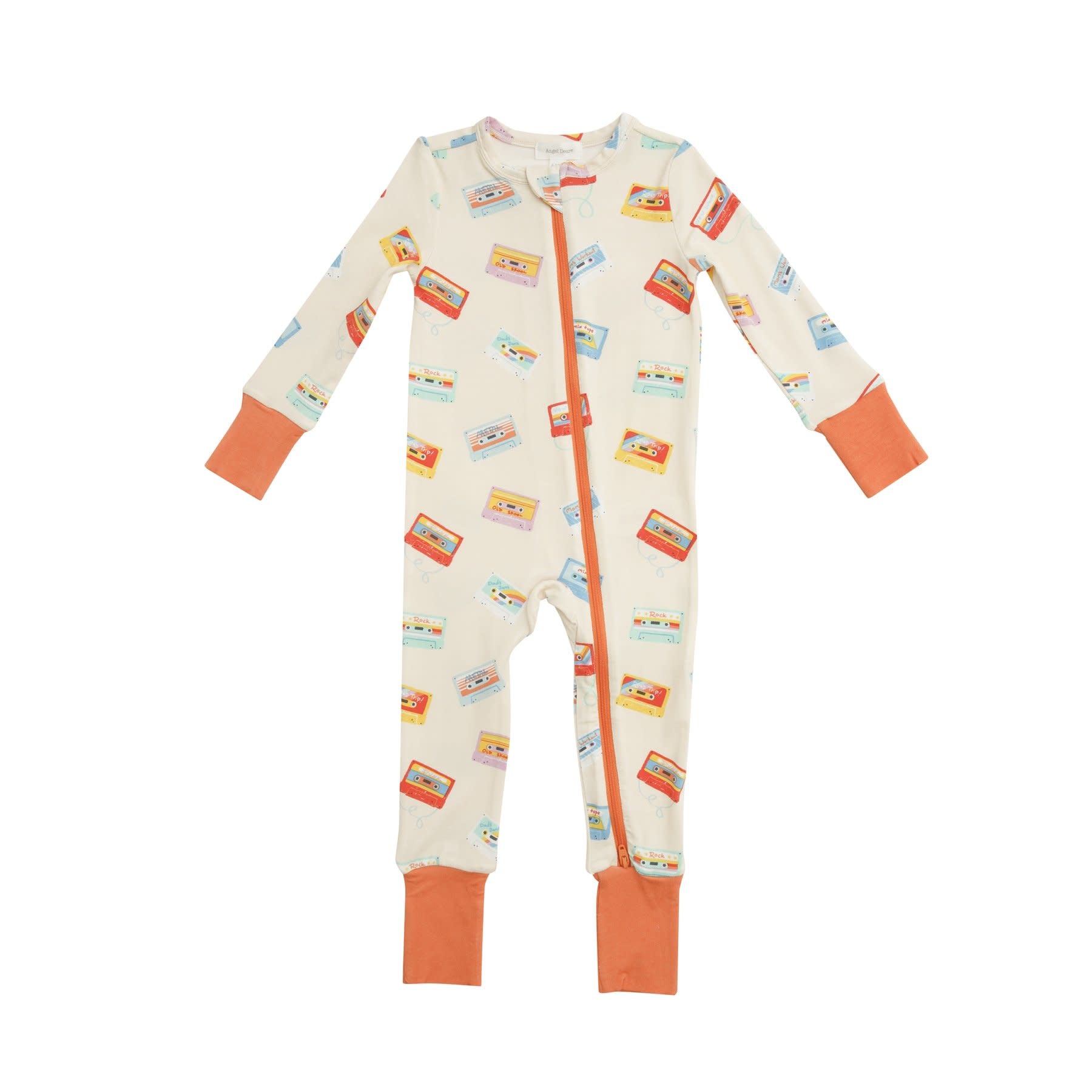 Angel Dear Mixed Tapes Zip Romper