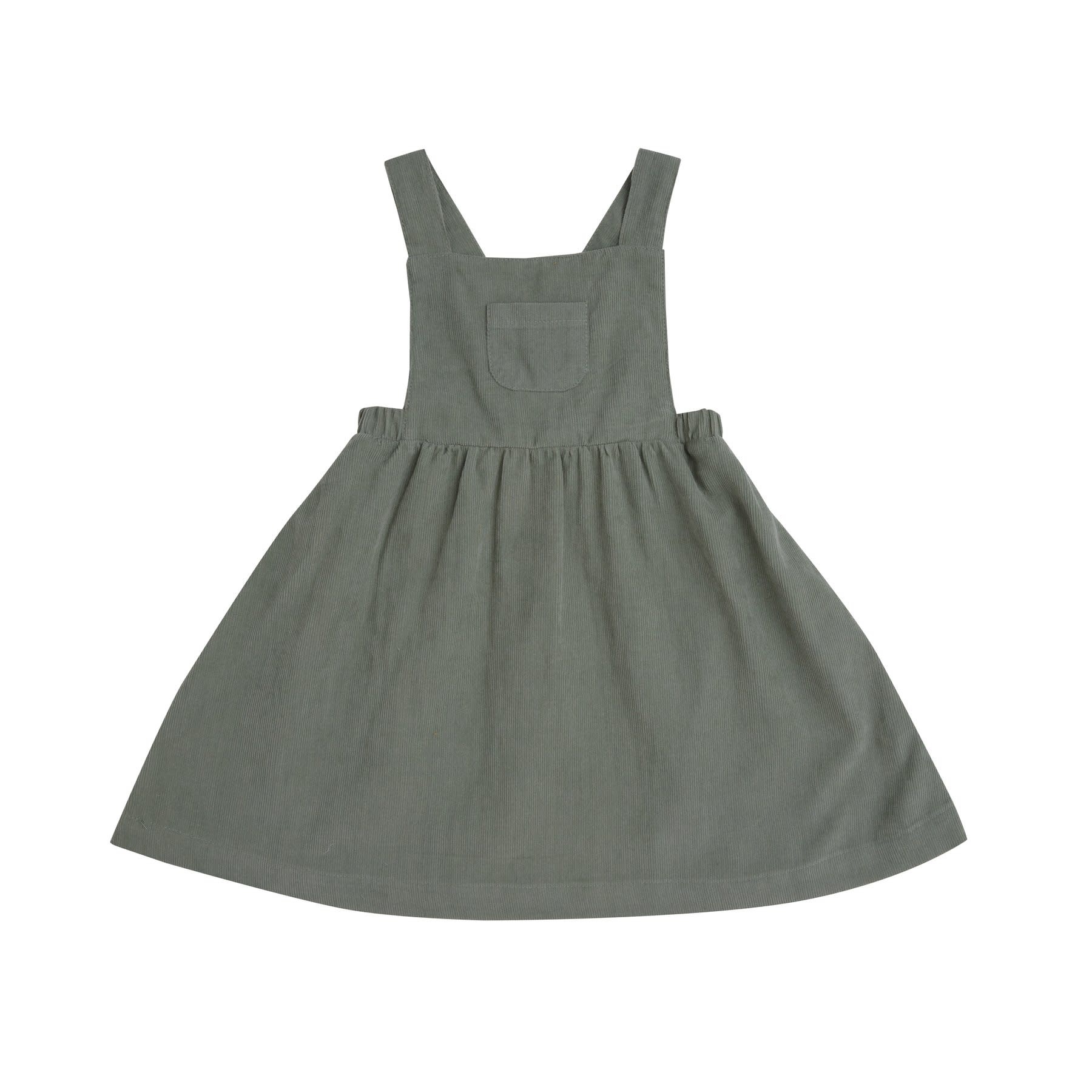 Angel Dear Hedge Green Cord Dress Angel Dear Hedge Green Cord Dress